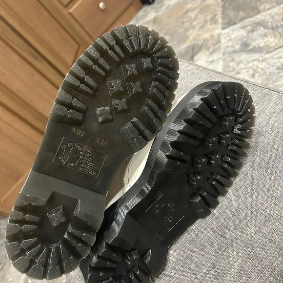 Dr. Martens Jadon Women Size 6 White Smooth Leather Platform Boots NEW Mens 5 - Picture 4 of 5